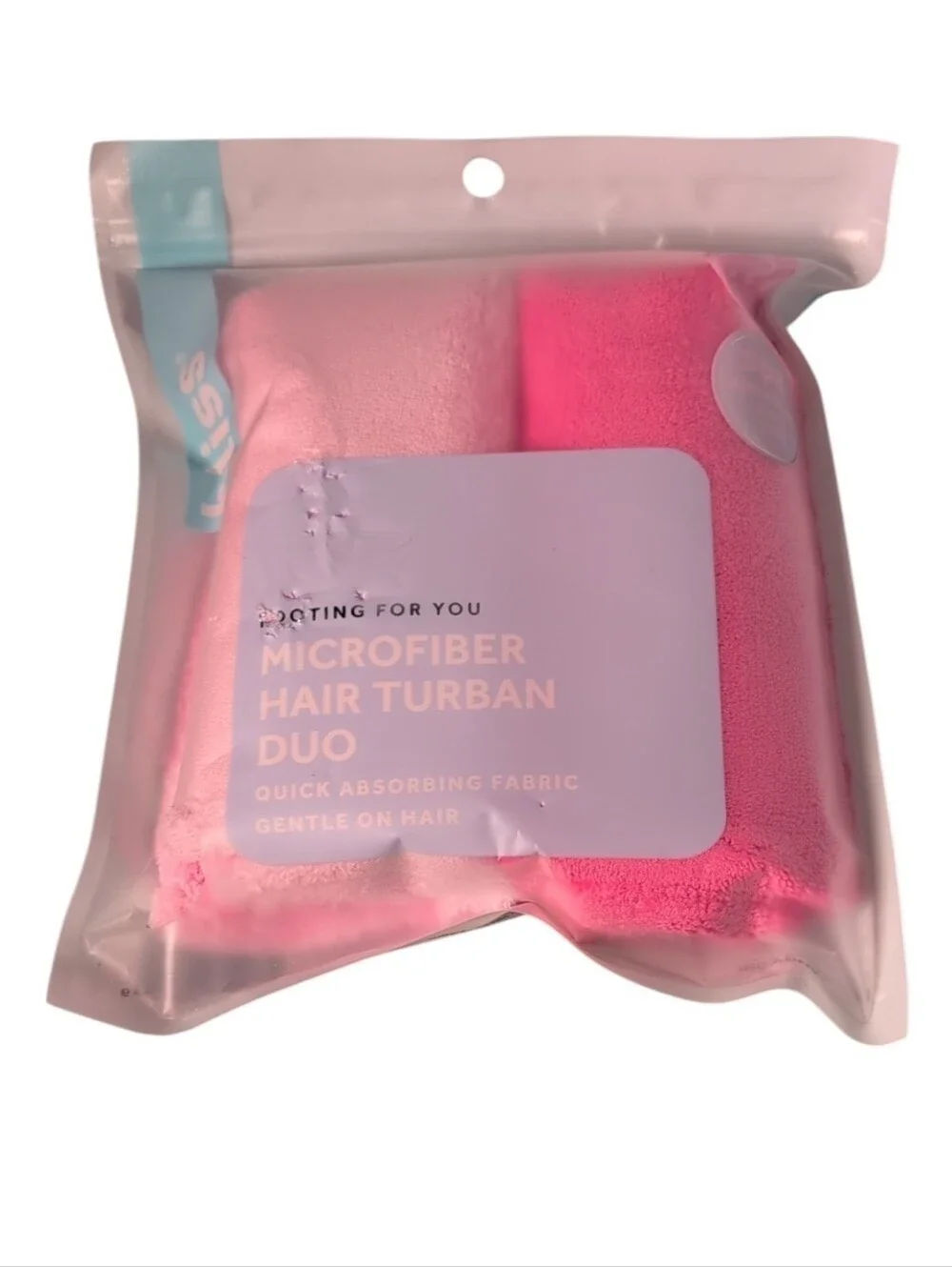 Bliss Blue Microfiber Hair Turban Duo 2 Pack *Please Read